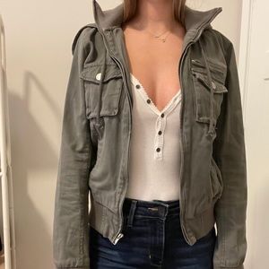 LA HEARTS zip up bomber jacket. Size medium